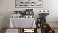 Lapseki’de jandarmadan kaçak tütün ve makaron baskını