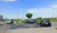 Yozgat'ta iki otomobil kavşakta birbirine girdi 7 yaralı