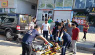 Midyat'ta okul önünde kaza Motosikletli yaralandı