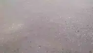 Edirne sınırında aniden bastıran dolu hayatı durma noktasına getirdi