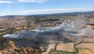 Çanakkale Ezine’de çıkan yangın korkuttu