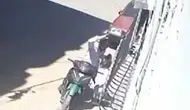 Gaziantep’te dehşet anları 7 yaşındaki kızını motosikletle sürükledi