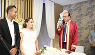 Malatya’da özel tarih yoğunluğu 95 çift nikah masasına oturdu