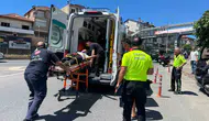 Alaplı'da motosiklet kazası sürücüyü hastanelik etti