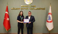 Dünya şampiyonu Sude Nur Basancı üniversitesinde ağırlandı
