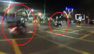 Batman'da kavşak kazası kask kamerasında