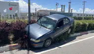 Karaman'da trafik kazası Otomobil refüje daldı, 3 kişi yaralandı