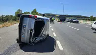 Mudanya yolunda kaza sürücüyü hastanelik etti