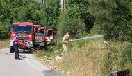 İzmit'te çöplükte başlayan yangın evleri tehdit etti