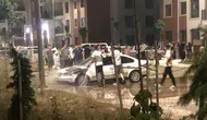 Adıyaman İndere TOKİ'de park halindeki araç küle döndü