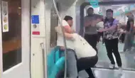 Pendik Marmaray hattında yolcular ve görevliler birbirine girdi