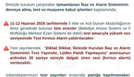 Bartın'da sirenler test için çalacak