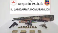 Kırşehir jandarmasından ruhsatsız silah baskını