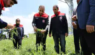 Kars Akyaka’da dolu yağışı çiftçinin emeğini tarlada bıraktı