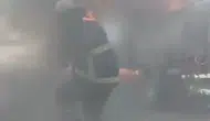 Hatay'da alev alan traktör şiddetli bir patlamayla küle döndü