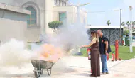 Aksu Belediyesi personelini olası yangın risklerine karşı eğitiyor