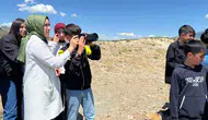 Erzurum Oltu’da öğrencilere doğa ve kuş gözlemi eğitimi verildi