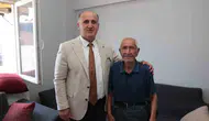 İncirliova Belediye Başkanı Kaya şehit babalarını evlerinde ziyaret etti