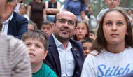 Orhaneli Karagöz alanında çocuklar ve kursiyerler için şenlik günü
