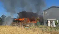 Silivri'de iki villayı küle çeviren yangın korkuttu