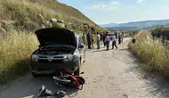 Manisa Kula'da cip ile motosiklet çarpıştı Bir yaralı