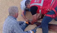Adıyaman'da tarım kazası ucuz atlatıldı