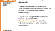 Uzman hekim adaylarının beklediği YDUS sonuçları erişime açıldı