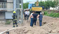 Kayseri'de inşaat alanında duvar kazası