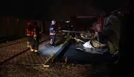 Malatya'da avukatların konteyner ofisleri küle döndü