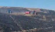 Siirt'te hasat paniği Biçerdöver tarlayı ateşe verdi