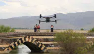 Van Gölü'nde kaçak avcılığa dronlu ve botlu jandarma denetimi