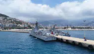 Alanya Limanı yerli savaş gemileriyle doldu taştı