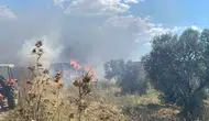 Çanakkale’de balya makinesi yüzünden 60 dönüm tarla yandı