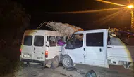 Konya Karapınar yolunda akşam saatlerinde iki araç çarpıştı