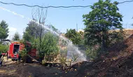 Siirt'te kaynak makinesi kıvılcımı otluk alanı ateşe verdi
