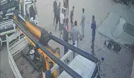 Konya sanayisinde tekme tokat kavga kamerada