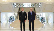 Numan Kurtulmuş Bakü'de İlham Aliyev ile bir araya geldi