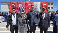 Gazi babanın oğlu Yozgat’ta polislik yeminini etti