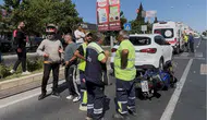 Tekirdağ'da yaya geçidi kazası bir kişiyi hastanelik etti