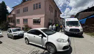 Tosya’da sokak arasında korkutan kaza