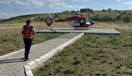 Erciş'te minik bebek için acil hava ambulansı operasyonu