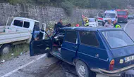 Milas Ören yolunda iki araç çarpıştı