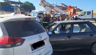 Altınözü yolunda iki otomobil çarpıştı