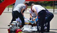 Çorumda balkondan düşen 5 yaşındaki çocuk için hava ambulansı kalktı