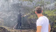 Antalya Aksu ormanlarında korkutan yangın büyümeden durduruldu