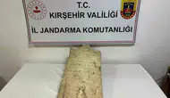 Kırşehir yolunda Roma dönemine ait tarihi eser yakalandı
