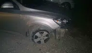 Bolu'da levhaya çarpıp kaçan sürücüyü kameralar ele verdi