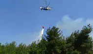 Kızılkeçili köyündeki tarım yangını ekiplerin müdahalesiyle söndürüldü