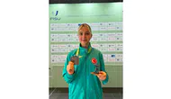 Elif Naz Kara dünya arenasında iki gümüş madalya kazandı