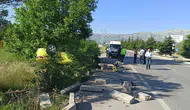 Seydişehir’de kontrolden çıkan otomobil takla attı